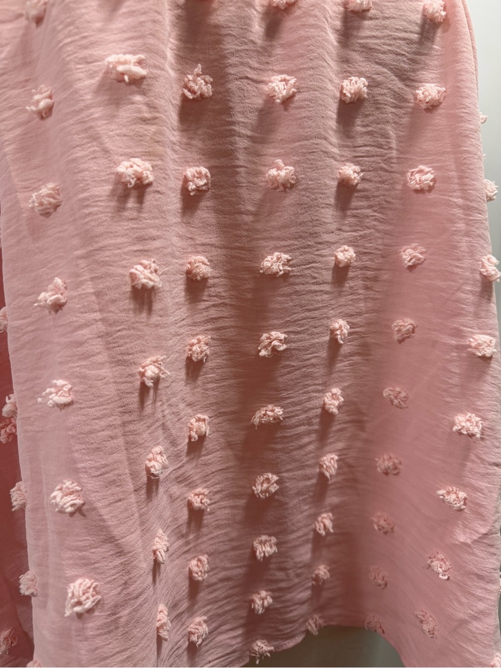 Women's Off-Shoulder Pink Pom-Pom Tunic Top - Picture 4 of 7